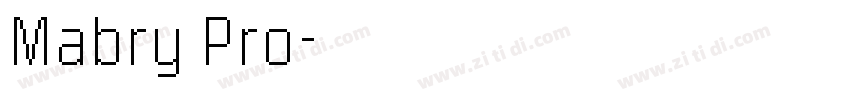 Mabry Pro字体转换